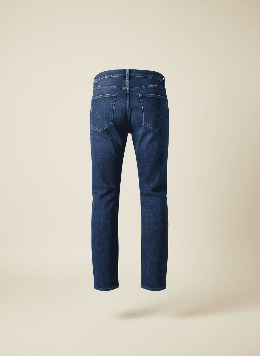 The Straight Jean in Indigo Blue