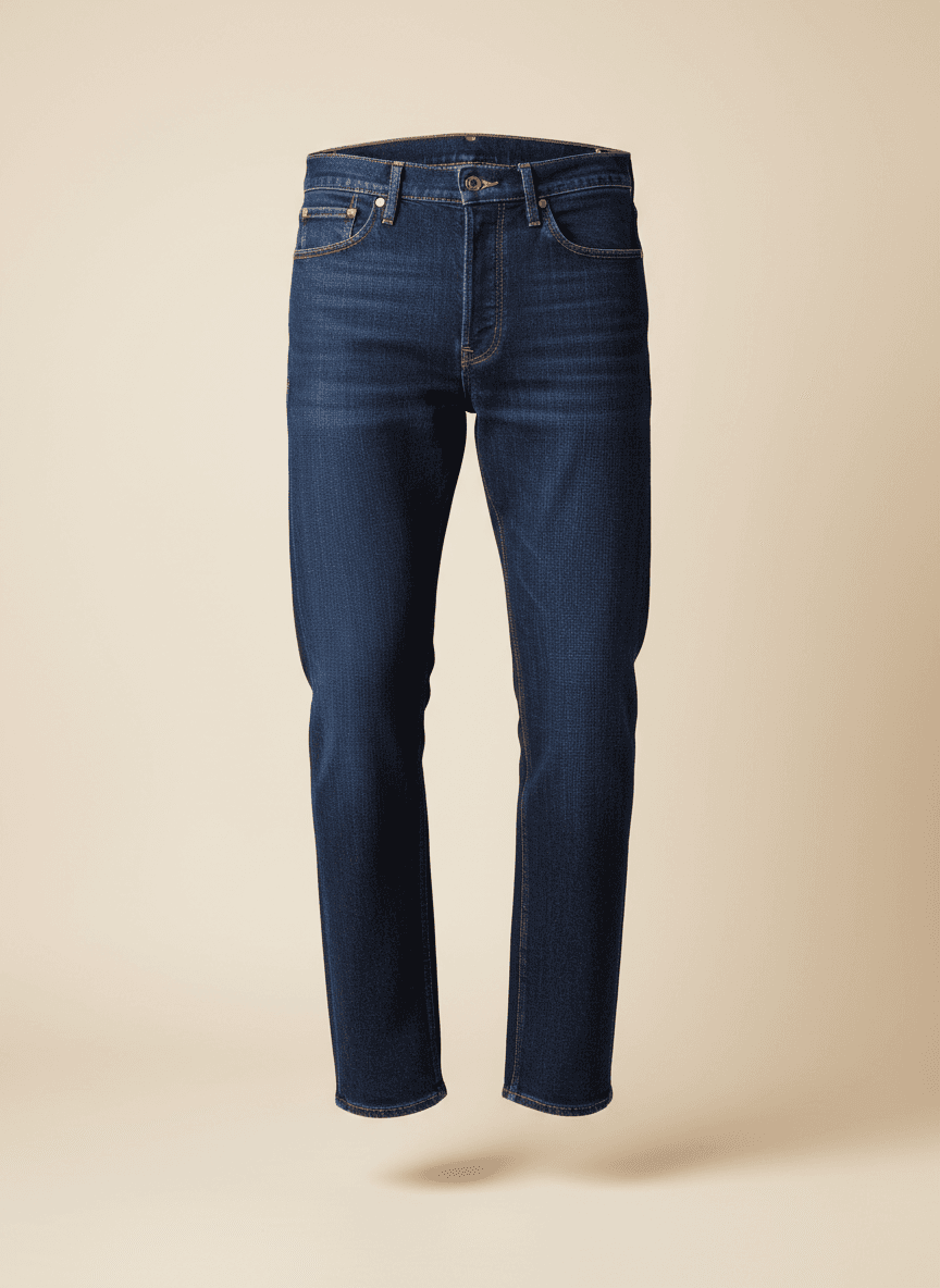 The Straight Jean in Indigo Blue
